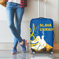 Stand For Ukraine Luggage Cover Dove Of Peace Sunflower