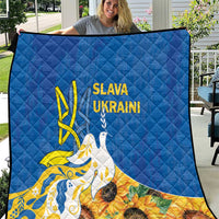 Stand For Ukraine Quilt Dove Of Peace Sunflower