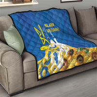 Stand For Ukraine Quilt Dove Of Peace Sunflower