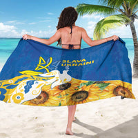 Stand For Ukraine Sarong Dove Of Peace Sunflower