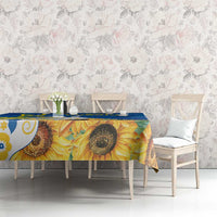 Stand For Ukraine Tablecloth Dove Of Peace Sunflower