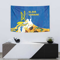 Stand For Ukraine Tapestry Dove Of Peace Sunflower