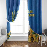 Stand For Ukraine Window Curtain Dove Of Peace Sunflower