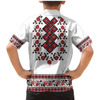Ukraine Family Matching Mermaid Dress and Hawaiian Shirt Ukrainian Traditional Folk Patterns