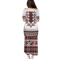 Ukraine Family Matching Puletasi and Hawaiian Shirt Ukrainian Traditional Folk Patterns