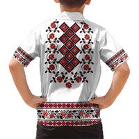 Ukraine Kid Hawaiian Shirt Ukrainian Traditional Folk Patterns