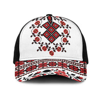 Ukraine Mesh Trucker Cap Ukrainian Traditional Folk Patterns - Wonder Print Shop