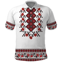 Ukraine Polo Shirt Ukrainian Traditional Folk Patterns