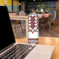 Ukraine Skinny Tumbler Ukrainian Traditional Folk Patterns