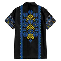 Ukraine Folk Patterns Family Matching Off Shoulder Short Dress and Hawaiian Shirt Sporty Style