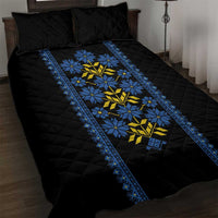 Ukraine Folk Patterns Quilt Bed Set Sporty Style