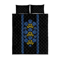 Ukraine Folk Patterns Quilt Bed Set Sporty Style