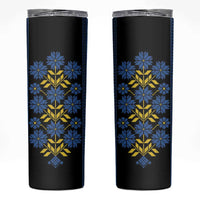 Ukraine Folk Patterns Skinny Tumbler Sporty Style