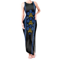 Ukraine Folk Patterns Tank Maxi Dress Sporty Style