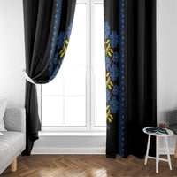 Ukraine Folk Patterns Window Curtain Sporty Style