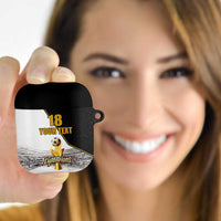 Custom Mexico Football Champion AirPods Case Aztec Pattern - Wonder Print Shop