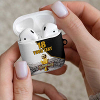 Custom Mexico Football Champion AirPods Case Aztec Pattern - Wonder Print Shop