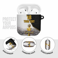 Custom Mexico Football Champion AirPods Case Aztec Pattern - Wonder Print Shop