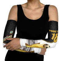 Custom Mexico Football Champion Arm Sleeves Aztec Pattern - Wonder Print Shop
