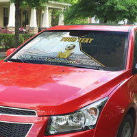 Custom Mexico Football Champion Auto Sun Shade Aztec Pattern - Wonder Print Shop