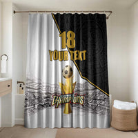 Custom Mexico Football Champion Bathroom Set Aztec Pattern - Wonder Print Shop