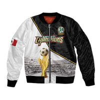Custom Mexico Football Champion Bomber Jacket Aztec Pattern - Wonder Print Shop