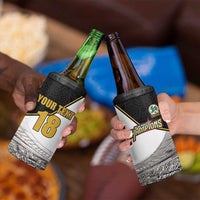 Custom Mexico Football Champion 4 in 1 Can Cooler Tumbler Aztec Pattern - Wonder Print Shop