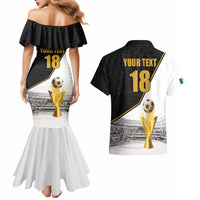 Custom Mexico Football Champion Couples Matching Mermaid Dress and Hawaiian Shirt Aztec Pattern - Wonder Print Shop