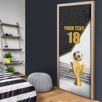 Custom Mexico Football Champion Door Cover Aztec Pattern - Wonder Print Shop