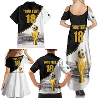 Custom Mexico Football Champion Family Matching Summer Maxi Dress and Hawaiian Shirt Aztec Pattern - Wonder Print Shop