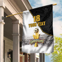 Custom Mexico Football Champion Garden Flag Aztec Pattern - Wonder Print Shop