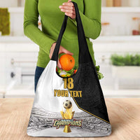 Custom Mexico Football Champion Grocery Bag Aztec Pattern - Wonder Print Shop