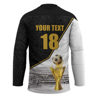 Custom Mexico Football Champion Hockey Jersey Aztec Pattern - Wonder Print Shop