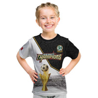 Custom Mexico Football Champion Kid T Shirt Aztec Pattern - Wonder Print Shop