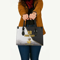 Custom Mexico Football Champion Leather Bag Aztec Pattern - Wonder Print Shop