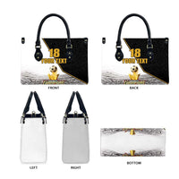 Custom Mexico Football Champion Leather Bag Aztec Pattern - Wonder Print Shop