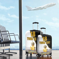 Custom Mexico Football Champion Luggage Cover Aztec Pattern - Wonder Print Shop