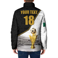 Custom Mexico Football Champion Padded Jacket Aztec Pattern - Wonder Print Shop