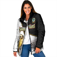 Custom Mexico Football Champion Padded Jacket Aztec Pattern - Wonder Print Shop