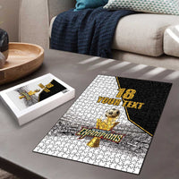 Custom Mexico Football Champion Puzzle Aztec Pattern - Wonder Print Shop