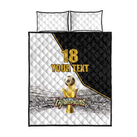 Custom Mexico Football Champion Quilt Bed Set Aztec Pattern - Wonder Print Shop