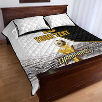 Custom Mexico Football Champion Quilt Bed Set Aztec Pattern - Wonder Print Shop