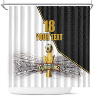 Custom Mexico Football Champion Shower Curtain Aztec Pattern - Wonder Print Shop