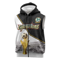 Custom Mexico Football Champion Sleeveless Zip Hoodie Aztec Pattern - Wonder Print Shop