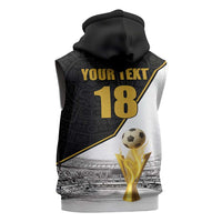 Custom Mexico Football Champion Sleeveless Zip Hoodie Aztec Pattern - Wonder Print Shop