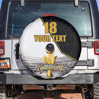 Custom Mexico Football Champion Spare Tire Cover Aztec Pattern - Wonder Print Shop