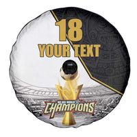 Custom Mexico Football Champion Spare Tire Cover Aztec Pattern - Wonder Print Shop