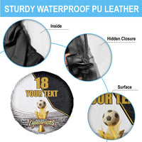 Custom Mexico Football Champion Spare Tire Cover Aztec Pattern - Wonder Print Shop