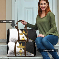 Custom Mexico Football Champion Travel Bag Aztec Pattern - Wonder Print Shop