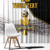 Custom Mexico Football Champion Window Curtain Aztec Pattern - Wonder Print Shop